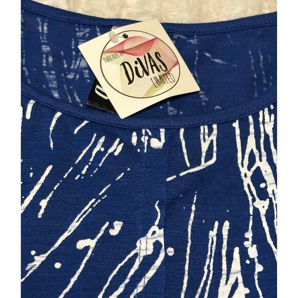 DIVA D Brand Women's Knit Top Polyester Rayon Blend Geometric Size S/M - Picture 13 of 16